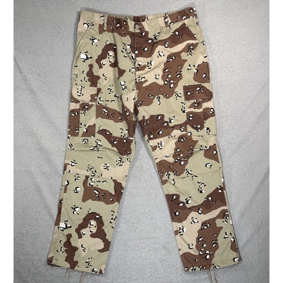 6 Color Desert Camo Chocolate Chip Pants Men’s Size XL-Reg BDU Trousers Rothco - Picture 1 of 16